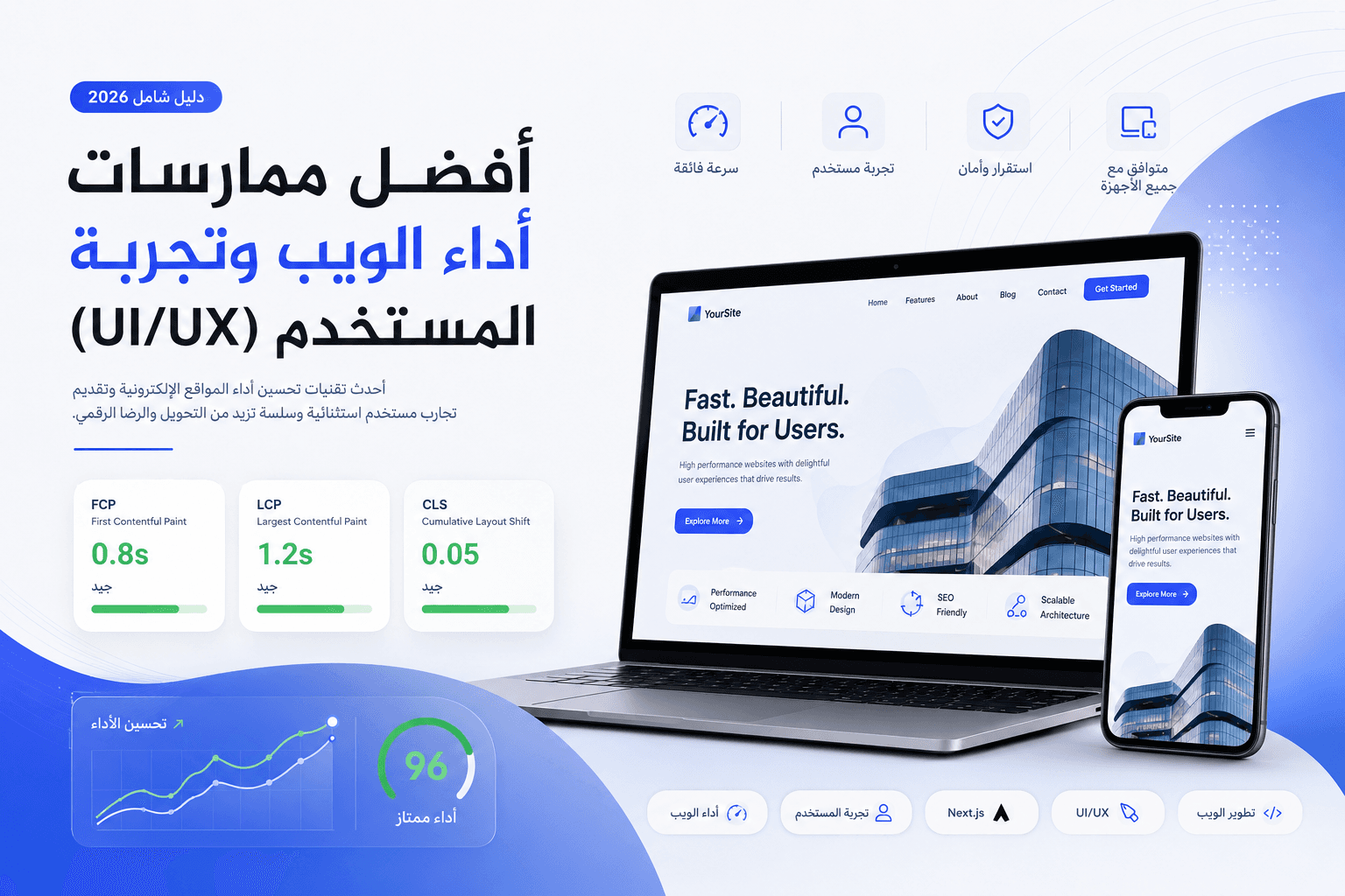 أفضل ممارسات أداء الويب وتجربة المستخدم (UI/UX) في عام 2026